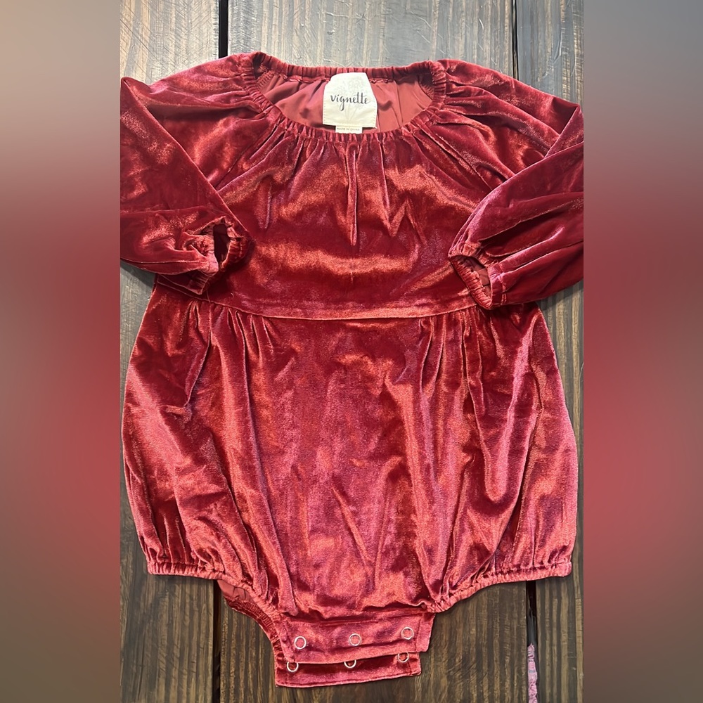 Velvet Romper by Vignette